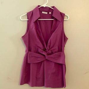 New York & Company collared tank top - M